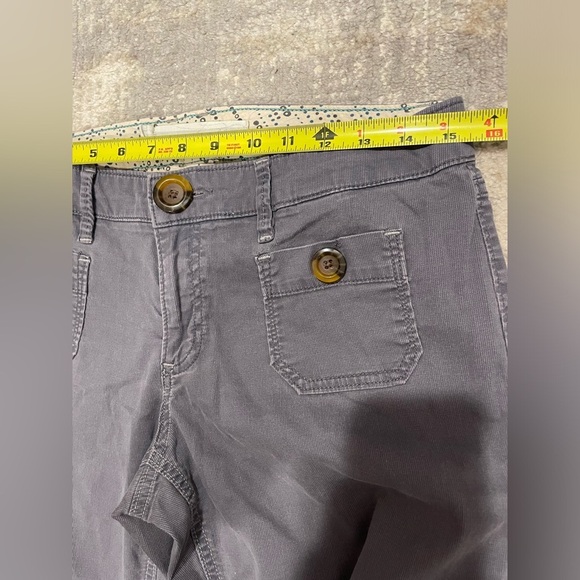 Old Navy Gray Blue Corduroy Pants Size 4 Y2K Throwback Vintage Wide Leg - Picture 5 of 12